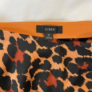 J. Crew leopard print skirt. Size small.